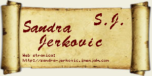 Sandra Jerković vizit kartica